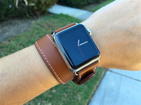 leather hermes knockoff iwatch band